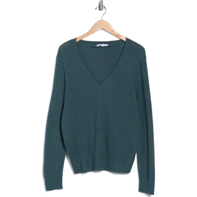 Dr2 By Daniel Rainn Pointelle Stitch Vintage Sweater In Green