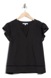 Dr2 By Daniel Rainn Poplin Ruffle Top