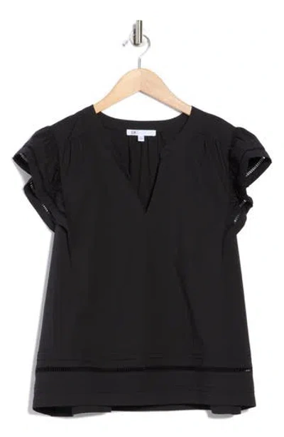 Dr2 By Daniel Rainn Poplin Ruffle Top