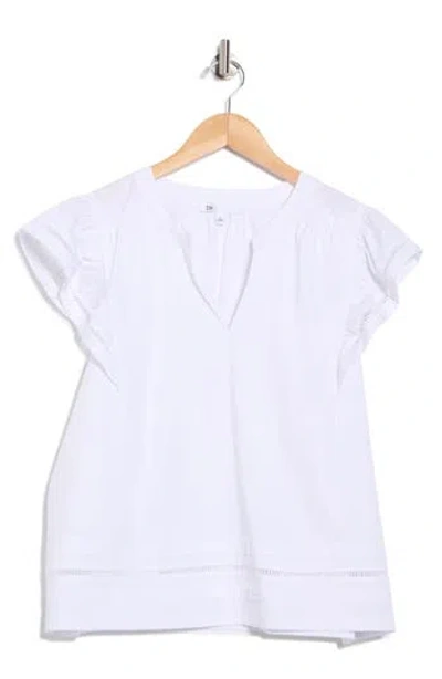 Dr2 By Daniel Rainn Poplin Ruffle Top