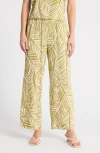 Dr2 By Daniel Rainn Pull-on Wide Leg Pants In Green