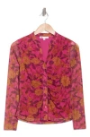 Dr2 By Daniel Rainn Ruched Button-up Shirt
