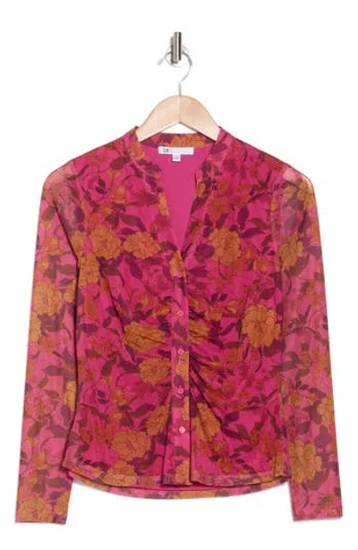 Dr2 By Daniel Rainn Ruched Button-up Shirt