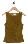 Dr2 By Daniel Rainn Ruched Front Tank In Multi