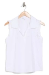 Dr2 By Daniel Rainn Ruffle Collar Poplin Tank