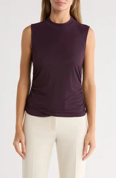 Dr2 By Daniel Rainn Sleeveless Mesh Top In Purple