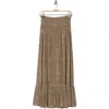 Dr2 By Daniel Rainn Smocked Maxi Skirt In Green
