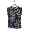 Dr2 By Daniel Rainn Smocked Sleeveless Top In Ink