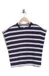 Dr2 By Daniel Rainn Stripe Cap Sleeve Top In Multi