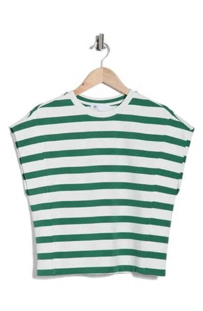 Dr2 By Daniel Rainn Stripe Cap Sleeve Top In Multi