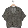 Dr2 By Daniel Rainn Surplice V-neck Wrap Top In Blue