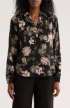Dr2 By Daniel Rainn Textured Split Neck Top In Multi