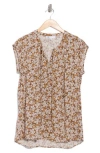 Dr2 By Daniel Rainn Tie Neck Flounce Back Top