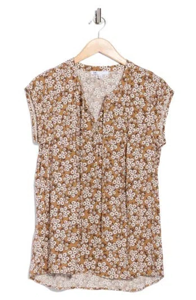 Dr2 By Daniel Rainn Tie Neck Flounce Back Top