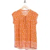 Dr2 By Daniel Rainn Tie Neck Flounce Back Top