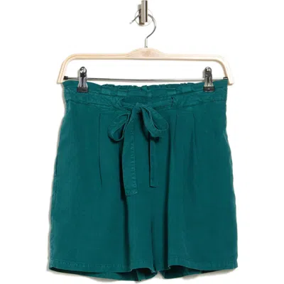 Dr2 By Daniel Rainn Tie Waist Shorts In Pacific