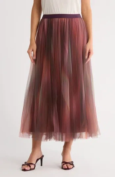 Dr2 By Daniel Rainn Tulle Skirt In Brown