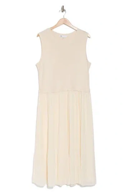 Dr2 By Daniel Rainn Twofer Sleeveless Maxi Dress In Natural