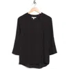 Dr2 By Daniel Rainn V-neck Roll Sleeve Top