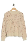 Dr2 By Daniel Rainn Yummy Eyelash Crewneck Sweater In Brown