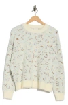 Dr2 By Daniel Rainn Yummy Eyelash Crewneck Sweater In Neutral