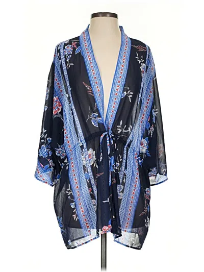 Pre-owned Dr2 Cardigan Sweater In Blue