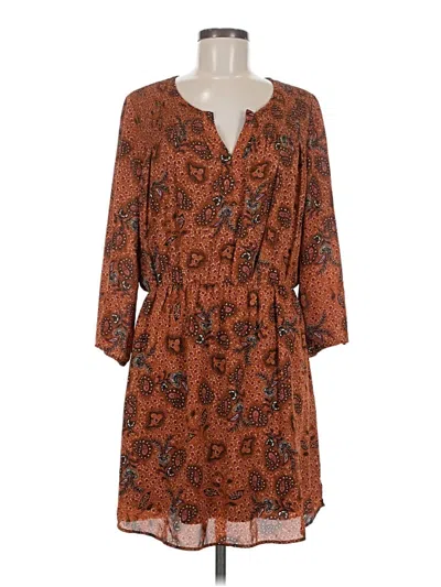 Pre-owned Dr2 Casual Dress In Brown