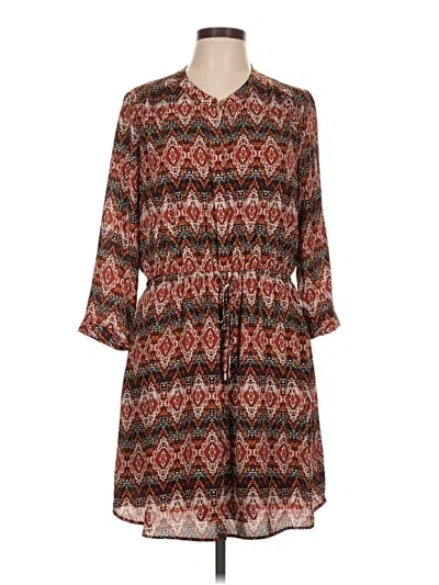 Pre-owned Dr2 Casual Dress In Brown