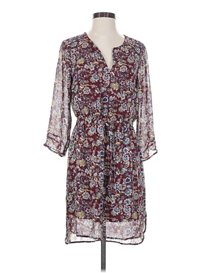 Pre-owned Dr2 Casual Dress In Burgundy