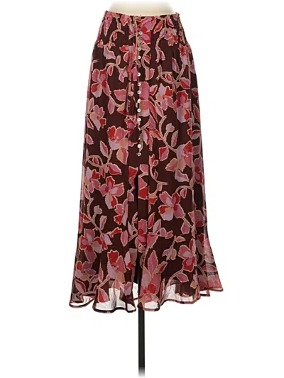 Pre-owned Dr2 Casual Skirt In Burgundy