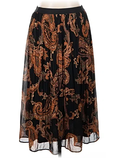 Pre-owned Dr2 Formal Skirt In Brown