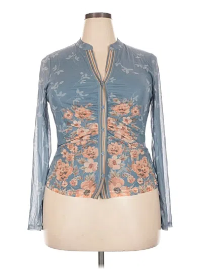 Pre-owned Dr2 Kimono In Blue