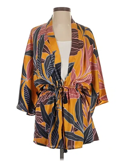 Pre-owned Dr2 Kimono In Orange