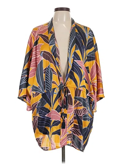 Pre-owned Dr2 Kimono In Yellow