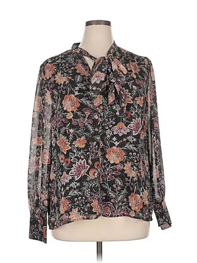 Pre-owned Dr2 Long Sleeve Blouse In Black