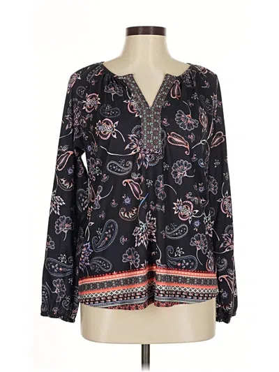 Pre-owned Dr2 Long Sleeve Blouse In Black