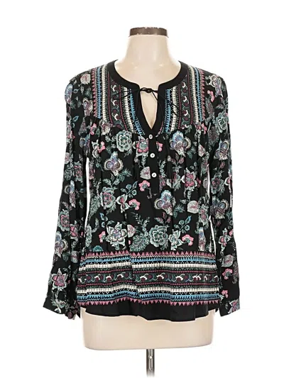 Pre-owned Dr2 Long Sleeve Blouse In Black