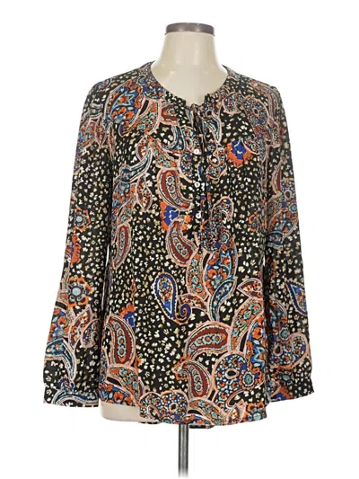 Pre-owned Dr2 Long Sleeve Blouse In Black