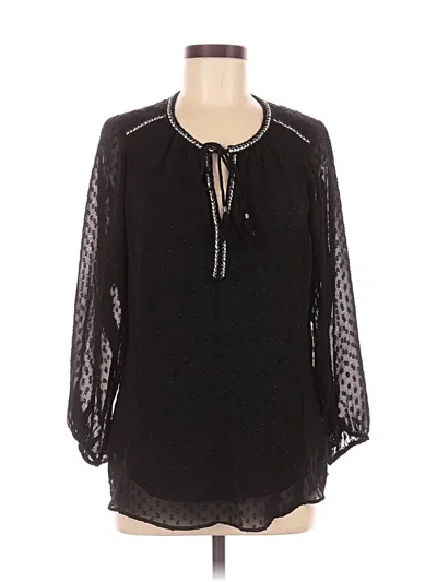 Pre-owned Dr2 Long Sleeve Blouse In Black