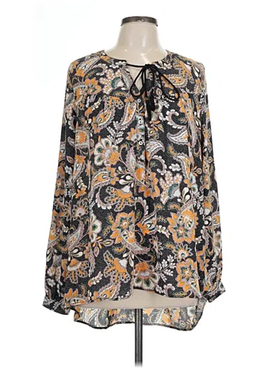 Pre-owned Dr2 Long Sleeve Blouse In Black