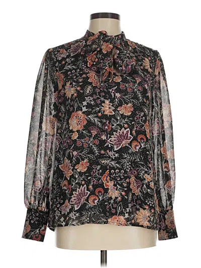 Pre-owned Dr2 Long Sleeve Blouse In Black