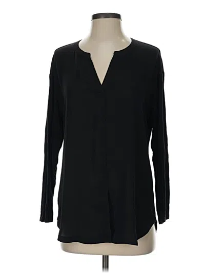 Pre-owned Dr2 Long Sleeve Blouse In Black