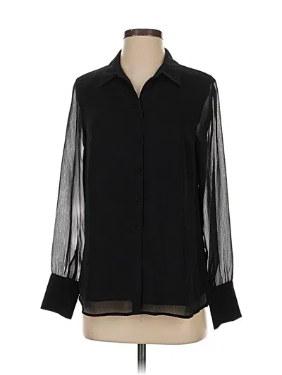 Pre-owned Dr2 Long Sleeve Blouse In Black