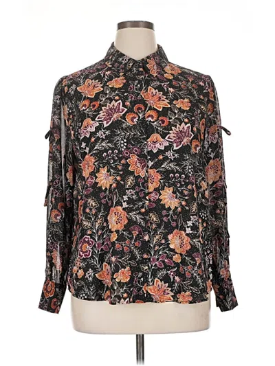Pre-owned Dr2 Long Sleeve Blouse In Black