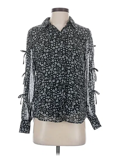 Pre-owned Dr2 Long Sleeve Blouse In Black