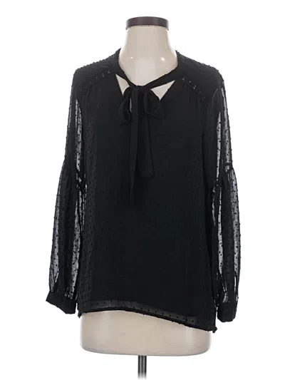 Pre-owned Dr2 Long Sleeve Blouse In Black