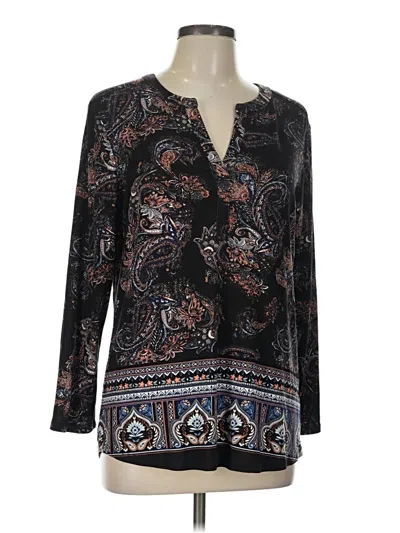 Pre-owned Dr2 Long Sleeve Blouse In Black