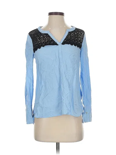 Pre-owned Dr2 Long Sleeve Blouse In Blue