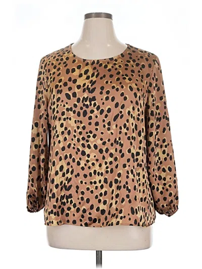 Pre-owned Dr2 Long Sleeve Blouse In Gold