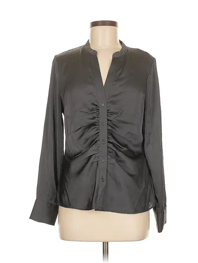 Pre-owned Dr2 Long Sleeve Blouse In Gray